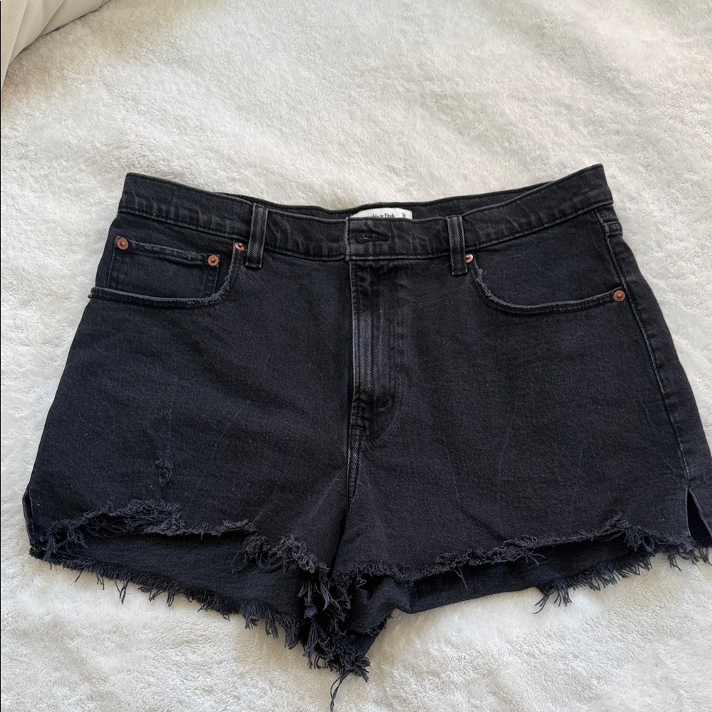 Abercrombie & Fitch Black Jean Shorts